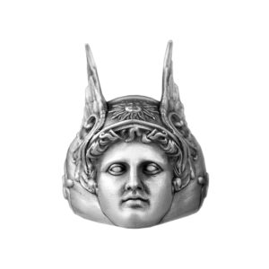 Solid Sterling Silver Greek Mythology Hermes Ring