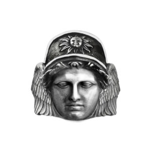Solid Sterling Silver Greek Mythology Hermes Ring