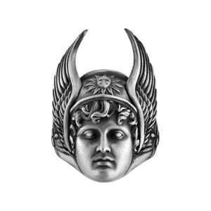 Solid Sterling Silver Greek Mythology Hermes Ring