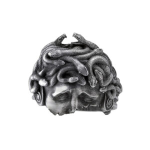 Solid Sterling Silver Greek Mythology Medusa Gorgon Ring