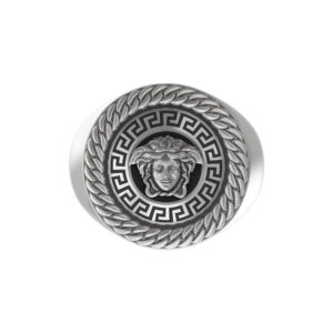 Solid Sterling Silver Greek Mythology Medusa Gorgon Ring