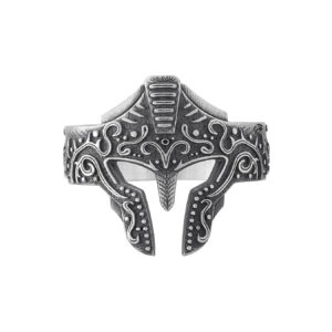 Solid Sterling Silver Greek Mythology Spartan Warrior Ring