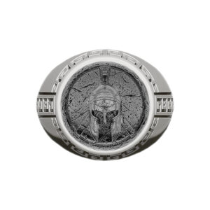 Solid Sterling Silver Greek Mythology Spartan Warrior Ring