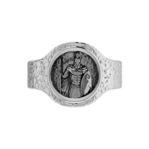 Solid Sterling Silver Greek Mythology Spartan King Leonidas Ring