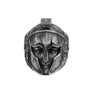 Solid Sterling Silver Greek Mythology Spartan King Leonidas Ring