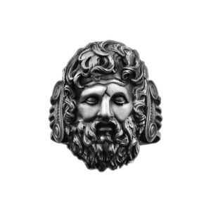 Solid Sterling Silver Greek Mythology the God Zeus Ring