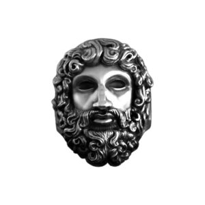 Solid Sterling Silver Greek Mythology the God Zeus Ring