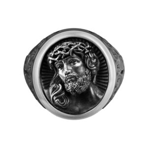 Solid Sterling Silver the Jesus Christ, Christian's Faith Ring