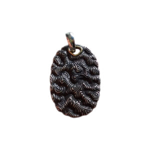 David Yurman Sterling Silver Natural Collection Corelle Dog Tag Pendant