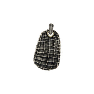 David Yurman Sterling Silver Natural Collection Seahorse Dog Tag Pendant